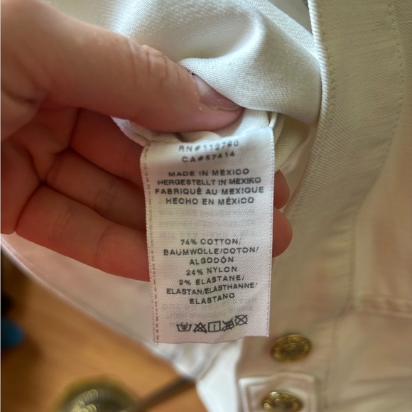 True Religion Dusty Bike White Jacket - Asymmetrical Zipper Denim Jacket - Med - Picture 11 of 15